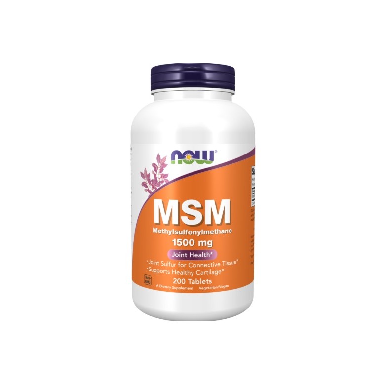 MSM 1500mg 200 tabl. NOW FOODS - Wiesiołek-Pharma