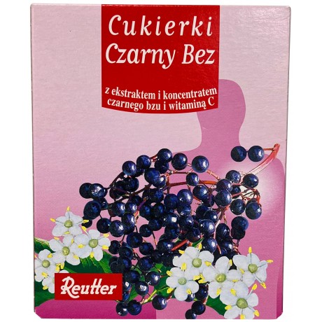 Cukierki czarny bez 50g REUTTER - Wiesiołek-Pharma