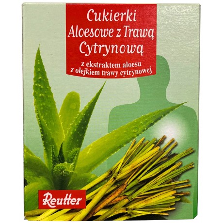 Cukierki aloes z trawą cytrynową 50g REUTTER - Wiesiołek-Pharma