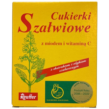 Cukierki szałwiowe 50g REUTTER - Wiesiołek-Pharma