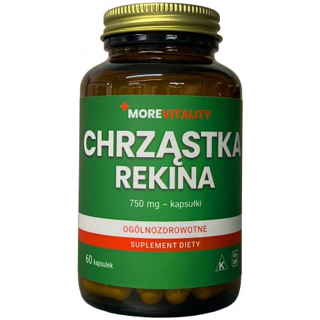 Chrząstka rekina 750mg 60 kaps. MOREVITALITY - Wiesiołek-Pharma