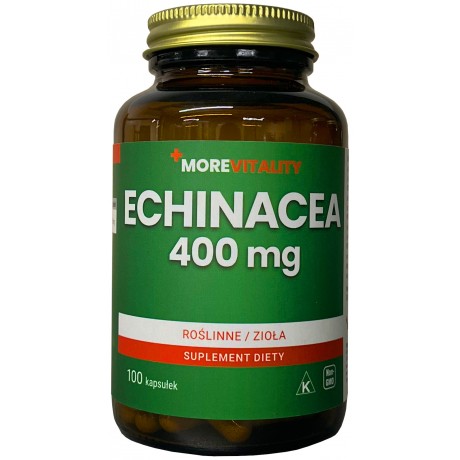 Echinacea 400mg 100 kaps. MOREVITALITY - Wiesiołek-Pharma