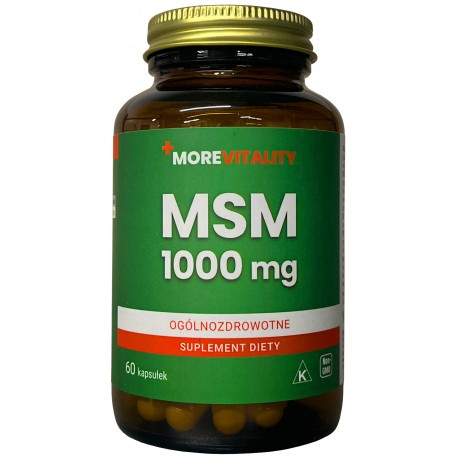 MSM 1000mg 60 kaps. MOREVITALITY - Wiesiołek-Pharma