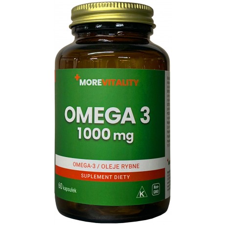 Omega 3 1000mg 60 kaps. MOREVITALITY - Wiesiołek-Pharma