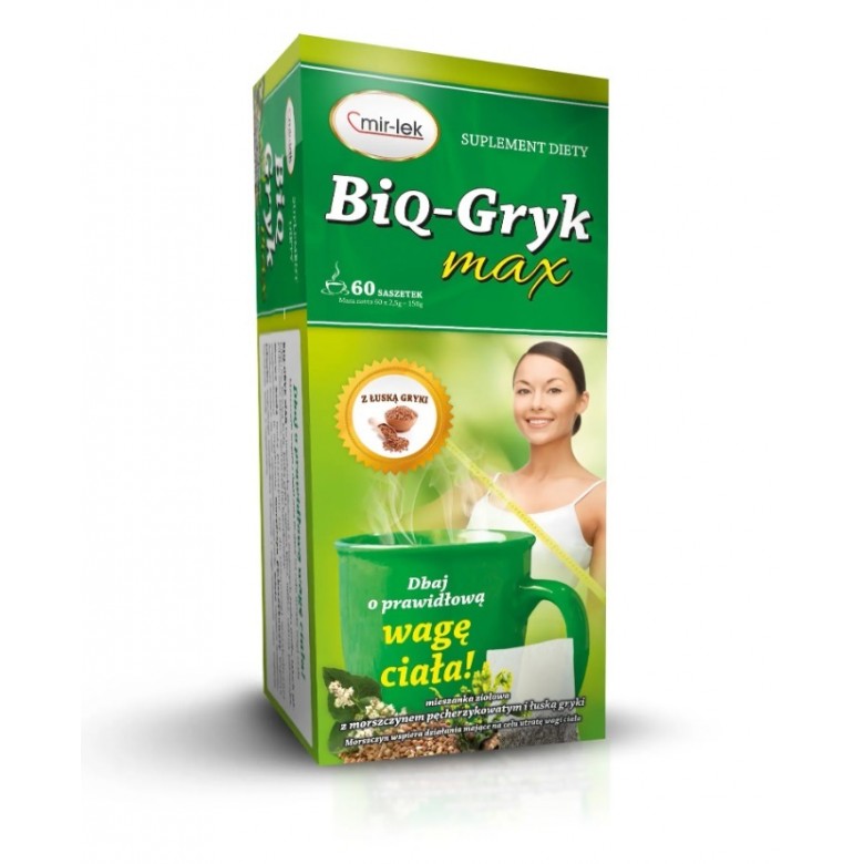 BIQ-Gryk MAX 60 sasz. MIR-LEK - Wiesiołek-Pharma BIQ-Gryk MAX 60 sasz. MIR-LEK - Wiesiołek-Pharma