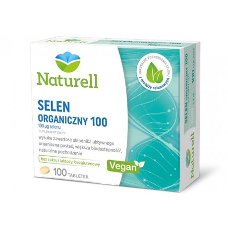 Selen organiczny 100 100 tabl. NATURELL - Wiesiołek-Pharma