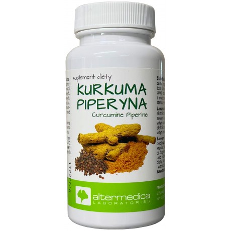 Kurkuma + piperyna 60 kaps. ALTERMEDICA - Wiesiołek-Pharma