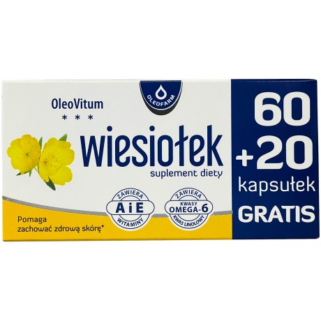 Wiesiołek 60+20 kaps. OLEOFARM - Wiesiołek-Pharma