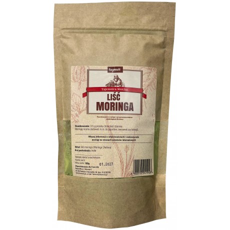 Moringa liść mielony 100g FARM-VIT - Wiesiołek-Pharma