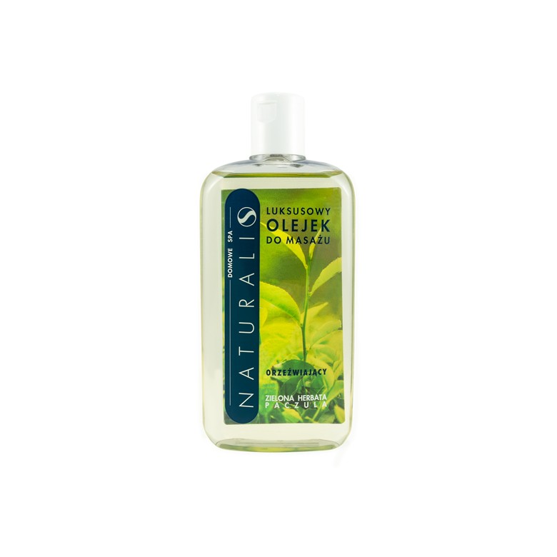 Olejek do masażu zielona herbata, paczuli 250ml NATURALIS Olejek do masażu zielona herbata, paczuli 250ml NATURALIS