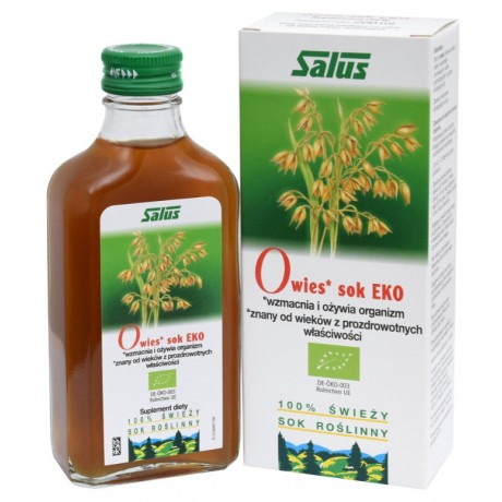 Owies sok EKO 200ml SALUS - Wiesiołek-Pharma