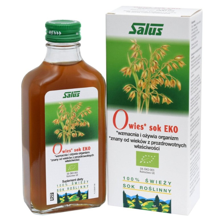 Owies sok EKO 200ml SALUS - Wiesiołek-Pharma Owies sok EKO 200ml SALUS - Wiesiołek-Pharma