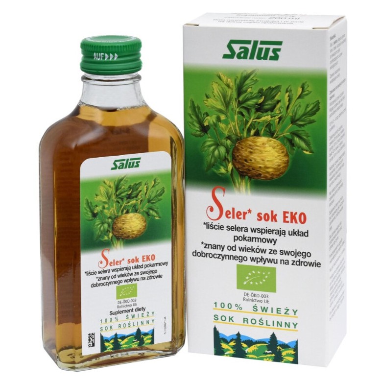 Seler sok EKO 200ml SALUS - Wiesiołek-Pharma Seler sok EKO 200ml SALUS - Wiesiołek-Pharma