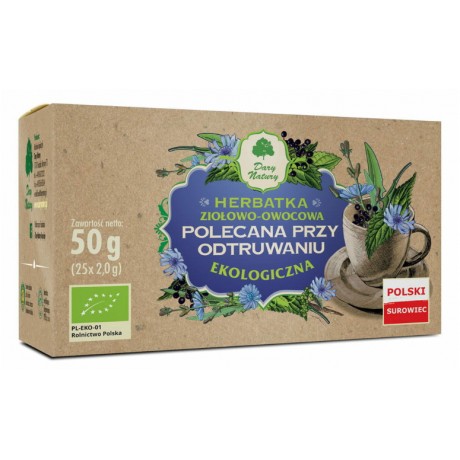 Herbatka Polecana przy odtruwaniu 25x2g EKO DARY NATURY