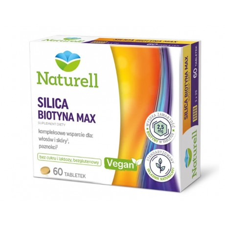 Silica Biotyna MAX 60 tabl. NATURELL - Wiesiołek-Pharma