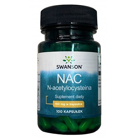 NAC 150mg 100 kaps. SWANSON - Wiesiołek-Pharma