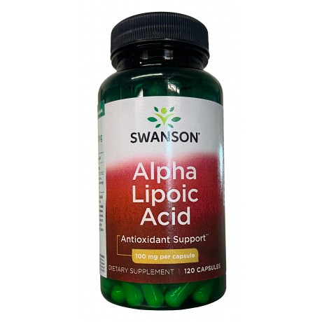 Alpha Lipoic Acid 100mg 120 kaps. SWANSON - Wiesiołek-Pharma