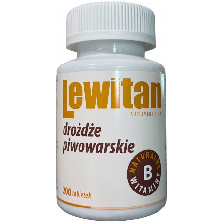 Lewitan Drożdże piwowarskie 200 tabl. CENTURIA - Wiesiołek-Pharma