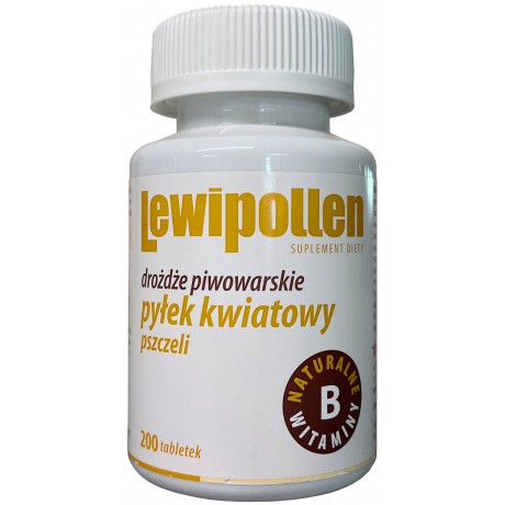 Lewipollen Pyłek kwiatowy 200 tabl. CENTURIA - Wiesiołek-Pharma