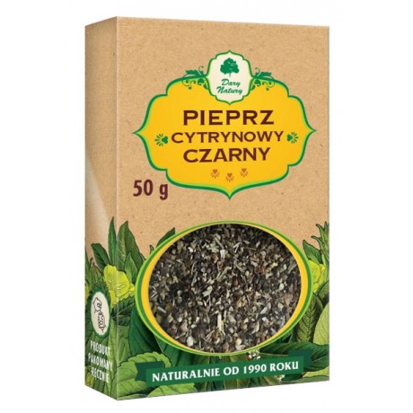 Pieprz cytrynowy czarny 50g DARY NATURY - Wiesiołek-Pharma