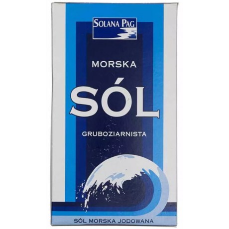 Sól morska gruboziarnista 1kg KOPER - Wiesiołek-Pharma