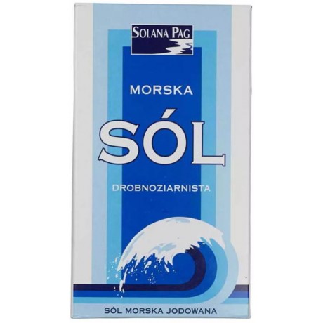 Sól morska drobnoziarnista 1kg KOPER - Wiesiołek-Pharma