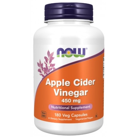 Apple Cider Vinegar 450mg 180 kaps. NOW FOODS - Wiesiołek-Pharma