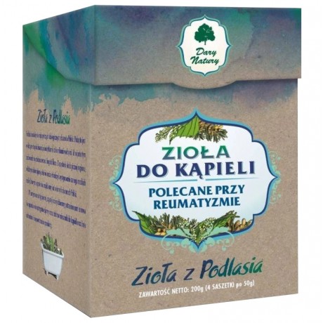 Zioła do kąpieli polecane przy reumatyzmie 4x50g DARY NATURY