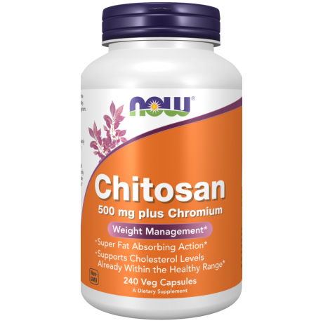 Chitosan 500mg + Chromium 100mg NOW FOODS - Wiesiołek-Pharma