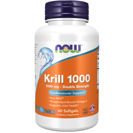 Krill Oil (olej z kryla) 1000mg 60 kaps. NOW FOODS - Wiesiołek-Pharma