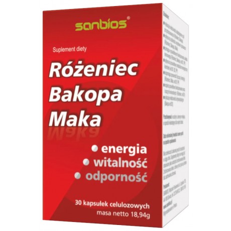 Różeniec, Bakopa , Maka 30 tabl. SANBIOS - Wiesiołek-Pharma