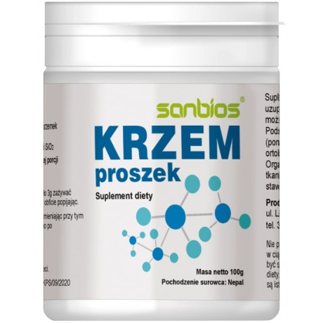 Krzem proszek 100g SANBIOS - Wiesiołek-Pharma