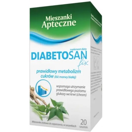 Diabetosan fix 20x2g HERBAPOL LUBLIN - Wiesiołek-Pharma